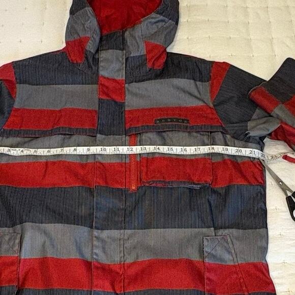 Burton Snowboards DRYRIDE Jacket Men’s S | Gray Red Ski Coat - Picture 10 of 12